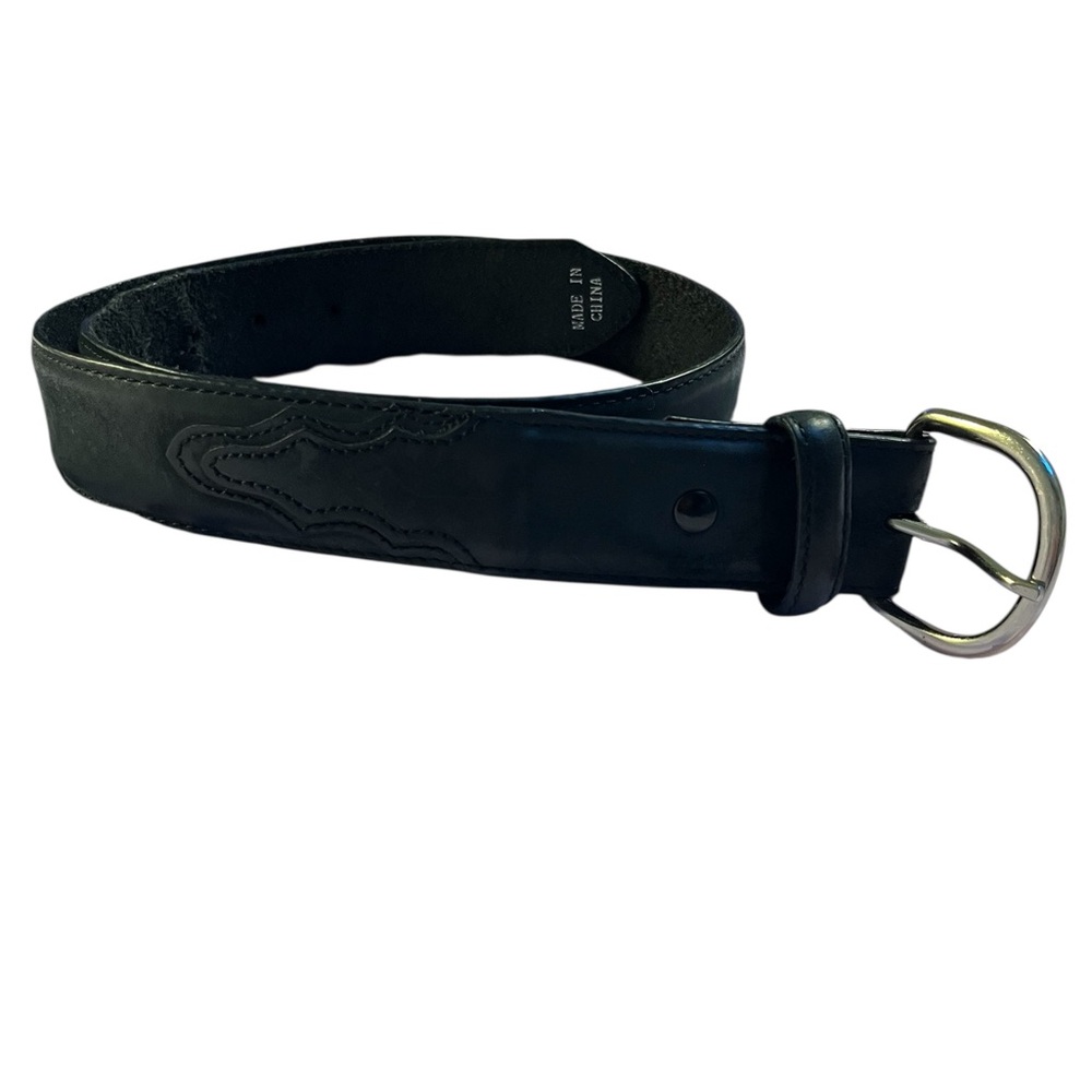 Pintlar Men's Black Leather Belt size 32 western